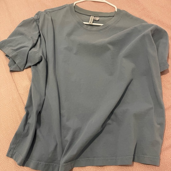 H&M blue oversized t shirt size XL - Picture 2 of 2
